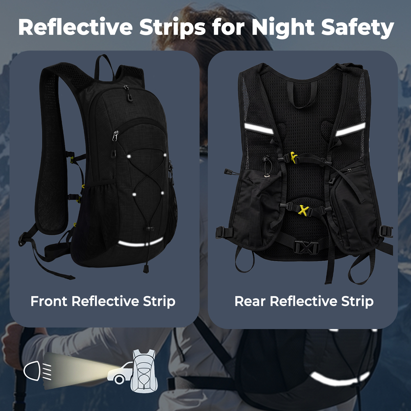 20L Foldable Hiking Backpack for Camping Travel