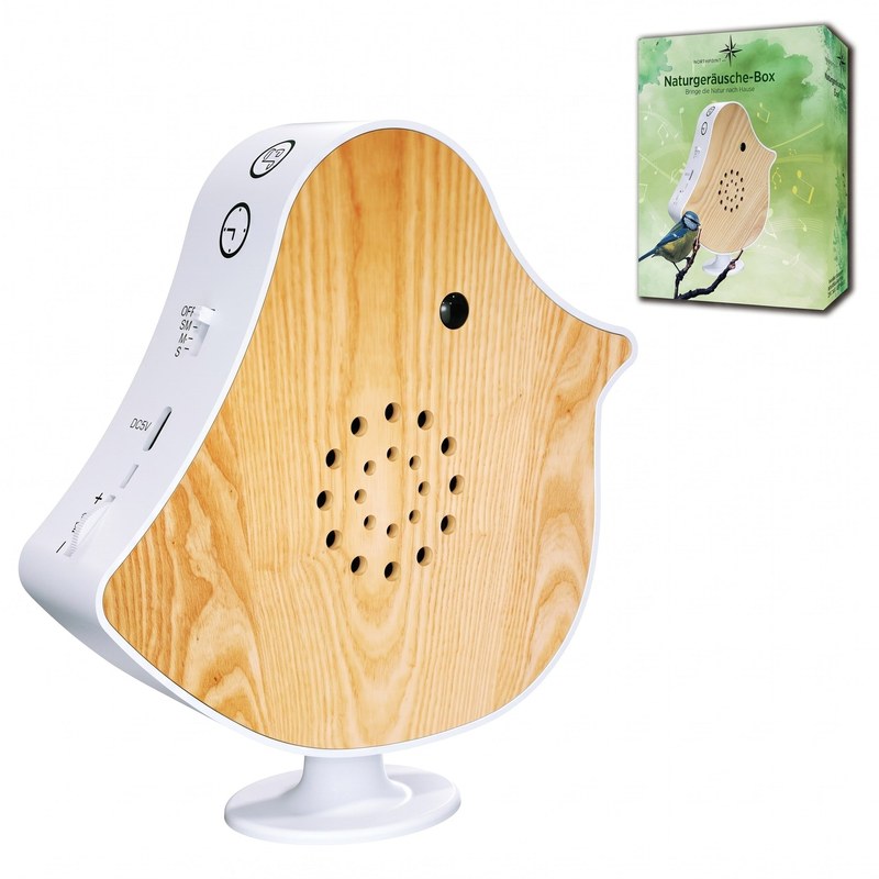 Artikelbild   naturgeräusche box vogel sound box echtholz bewegungsmelder sound sensor timer usb-c