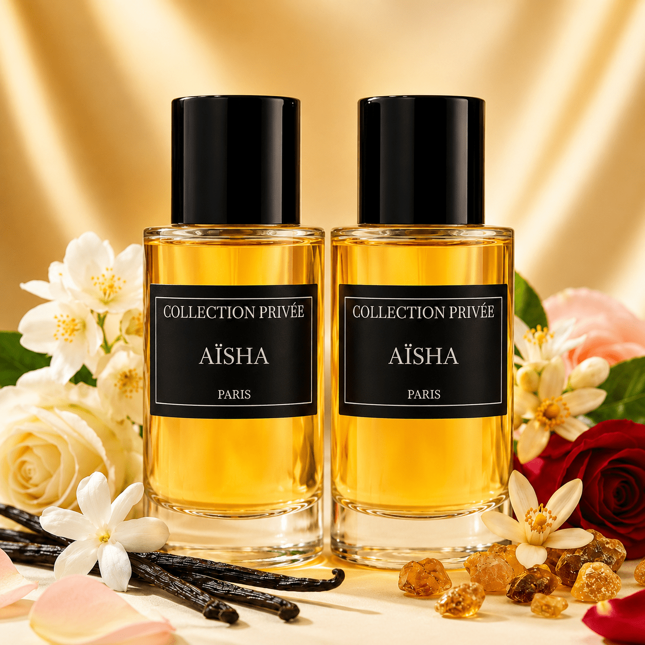Private Collection 50ml + 50ml Perfume Duo Set – Floral Amber Fragrance, Two-bottle Gift Box