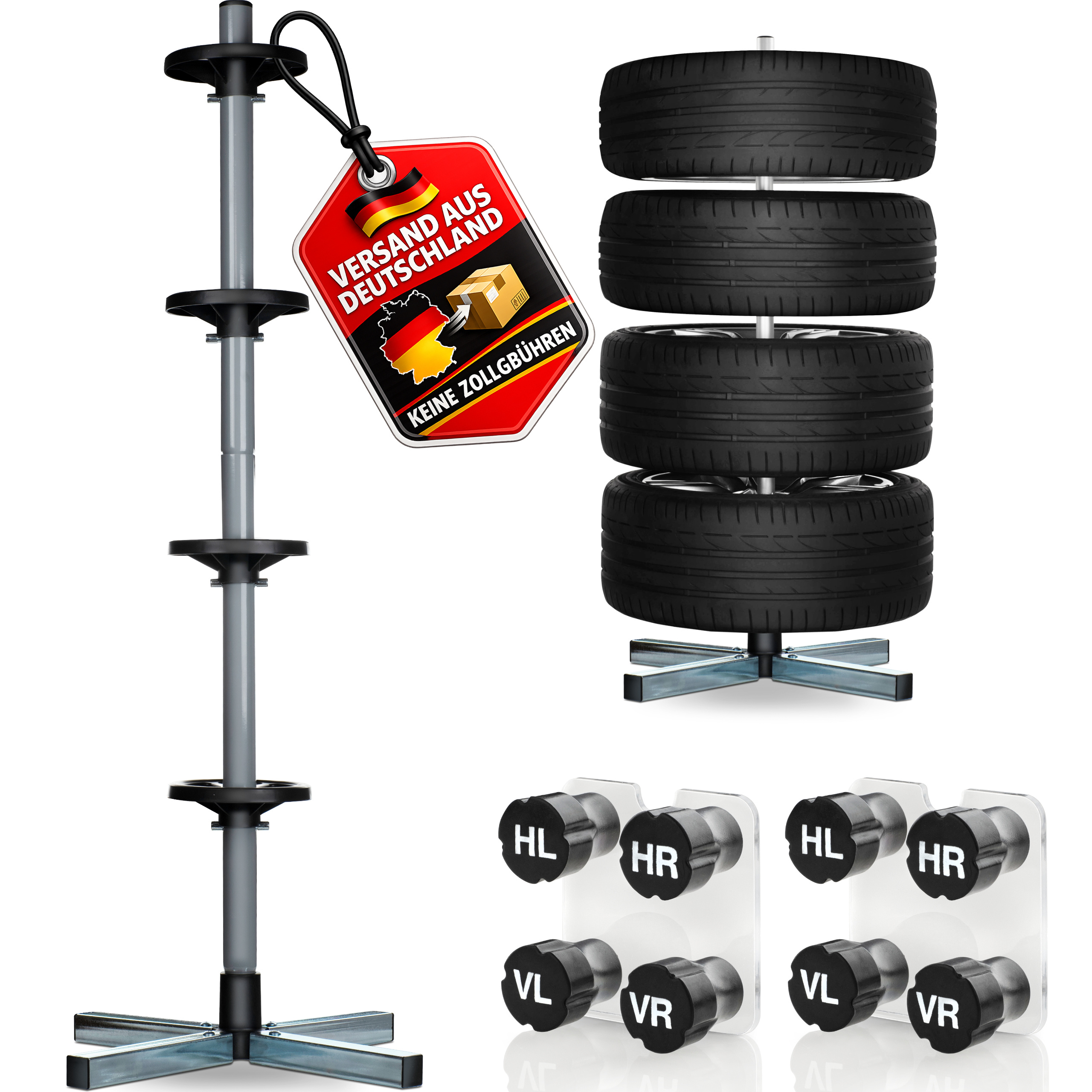 TEMU Wheel Rim For Car Tires . 8pcs Set Of Tire Markers - Tire Stand For 4 Tires Wheel Tree Tire Stand Tire Storage Car Tire Stand Tire Storage Car