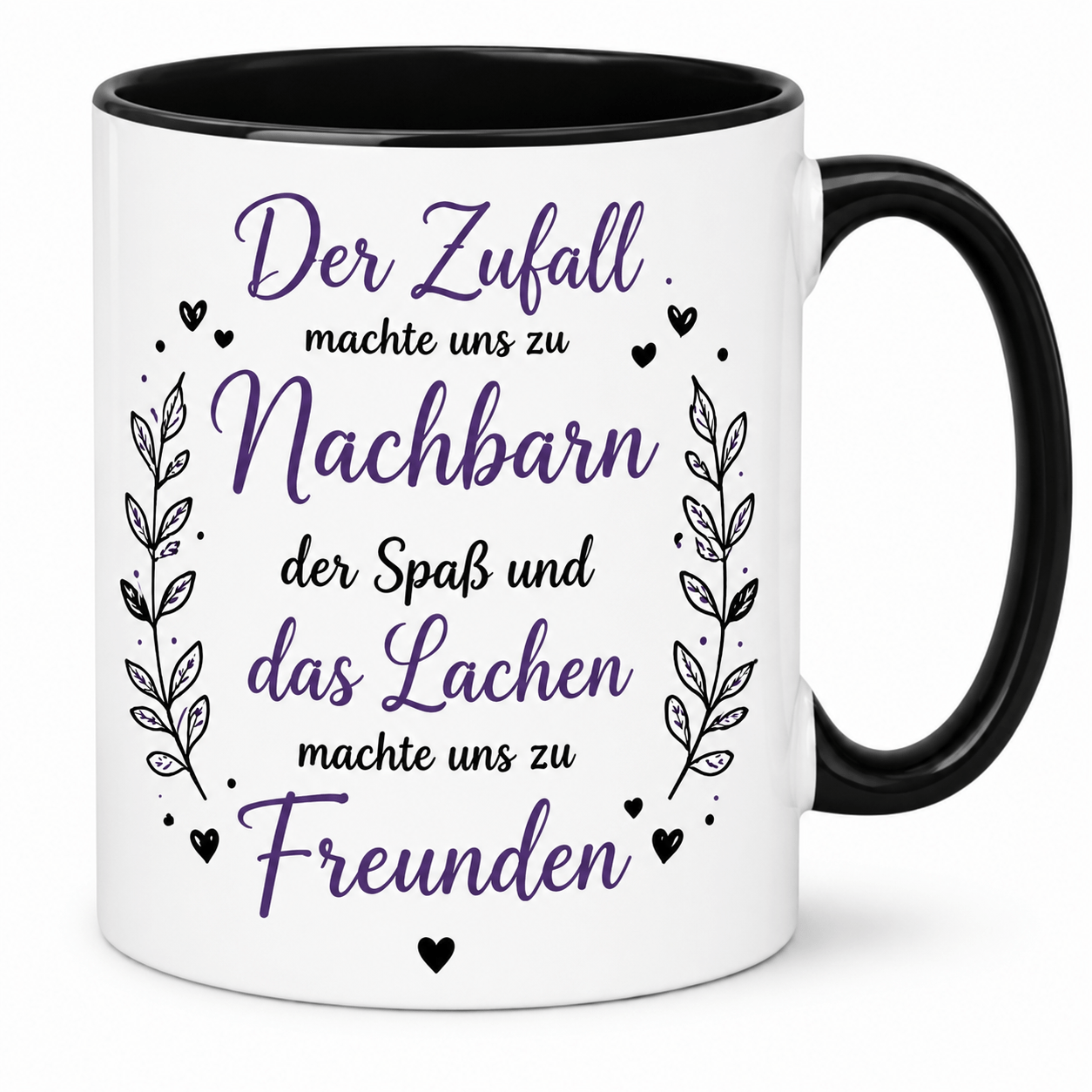 Neighbors - Made Us Neighbors, Made Us - Gift For Neighbors | Black-purple Design