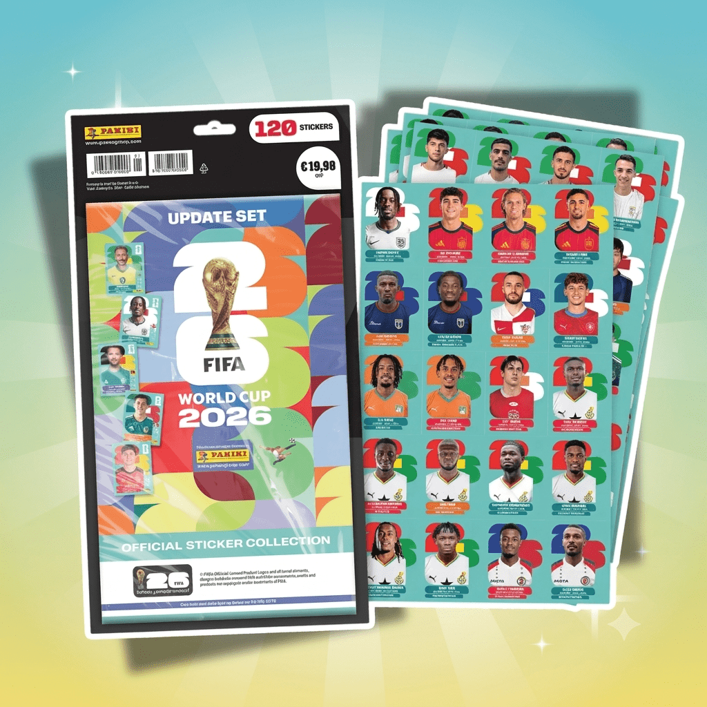 imagen del artículo set de actualización de pegatinas panini   2026™ – 120 pegatinas
