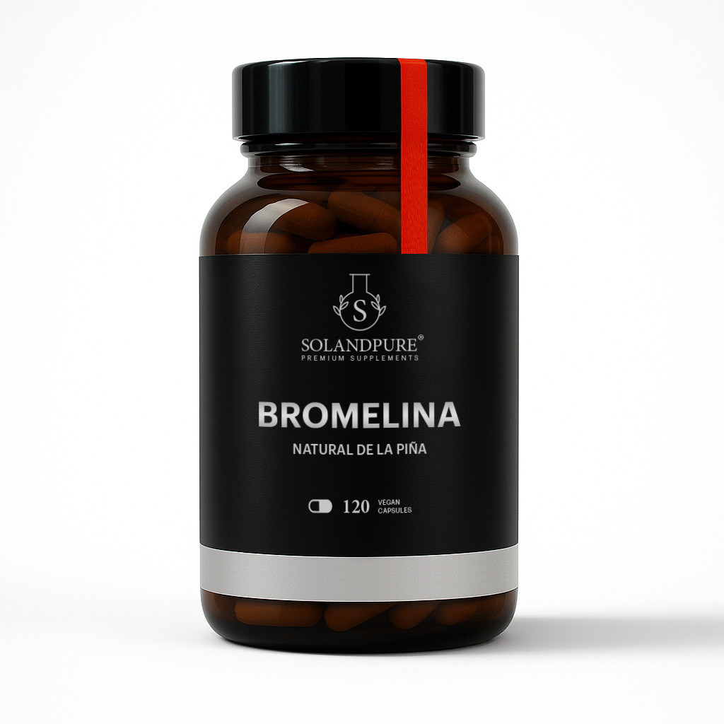 Image of Bromelain 650mg - 2500 Gdu/g In 120 Capsules Of Natural Enzymes From Pineapple Extract - 4 Months Supply - Solandpure®