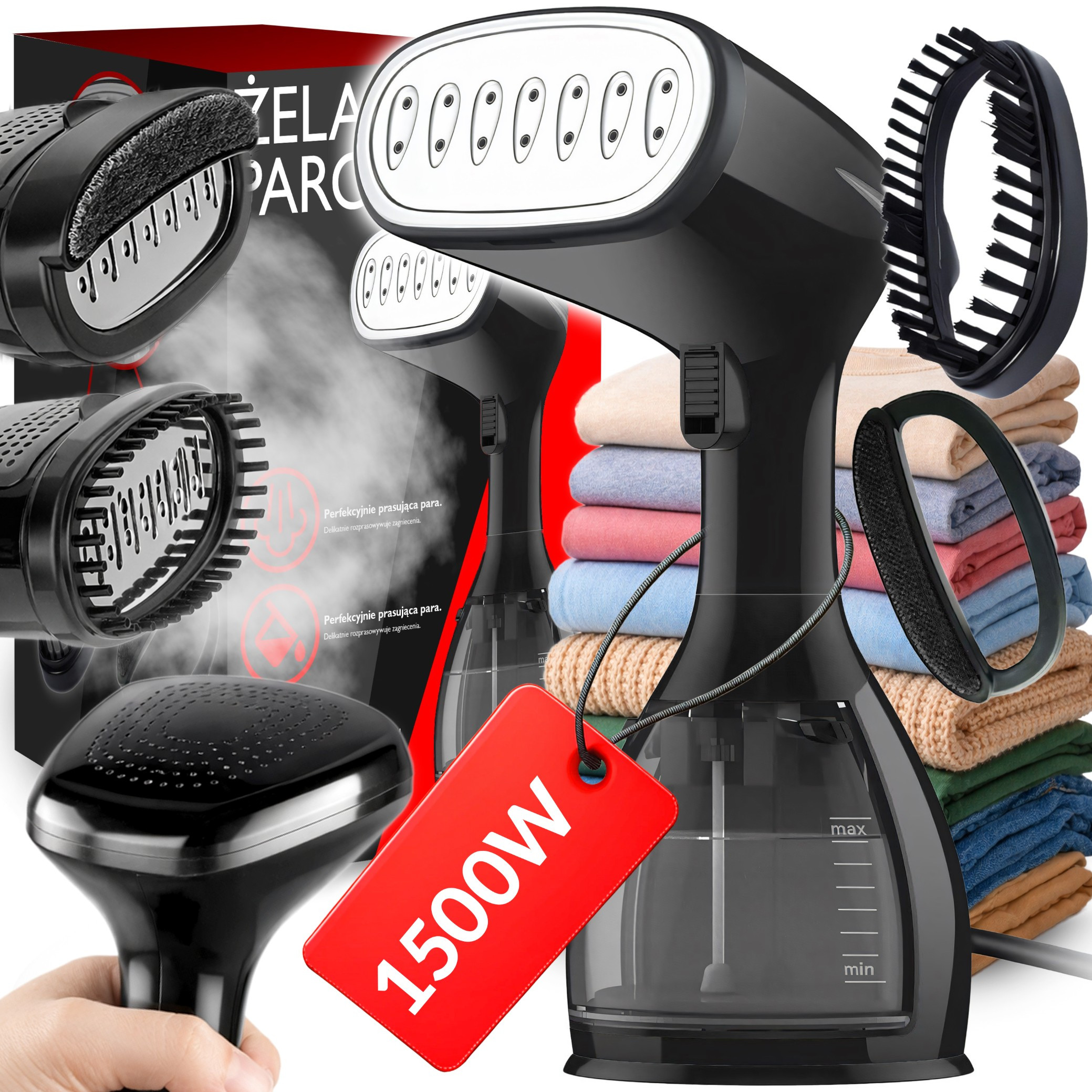 Garment Steamer 7-in-1 Handheld Device For Smoothing And Refreshing Clothes Water Tank 280 Ml Vertical Steaming