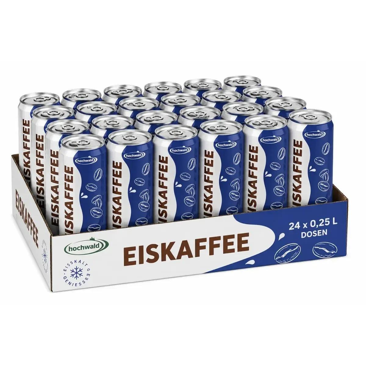 24 Cans Of Hochwald Ice Cream - Coffee Iced Coffee At 250ml Incl. Disposable Deposit