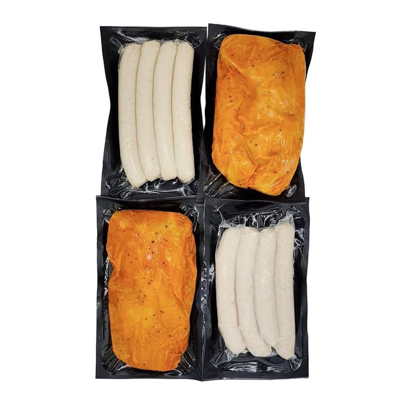 Image of Grill Pack Chicken Meat & Sausage 100% Poultry Meat | Turkey Steaks & Chicken Steaks | Fine Natural Poultry Bratwurst & Bratwurst With Cheese