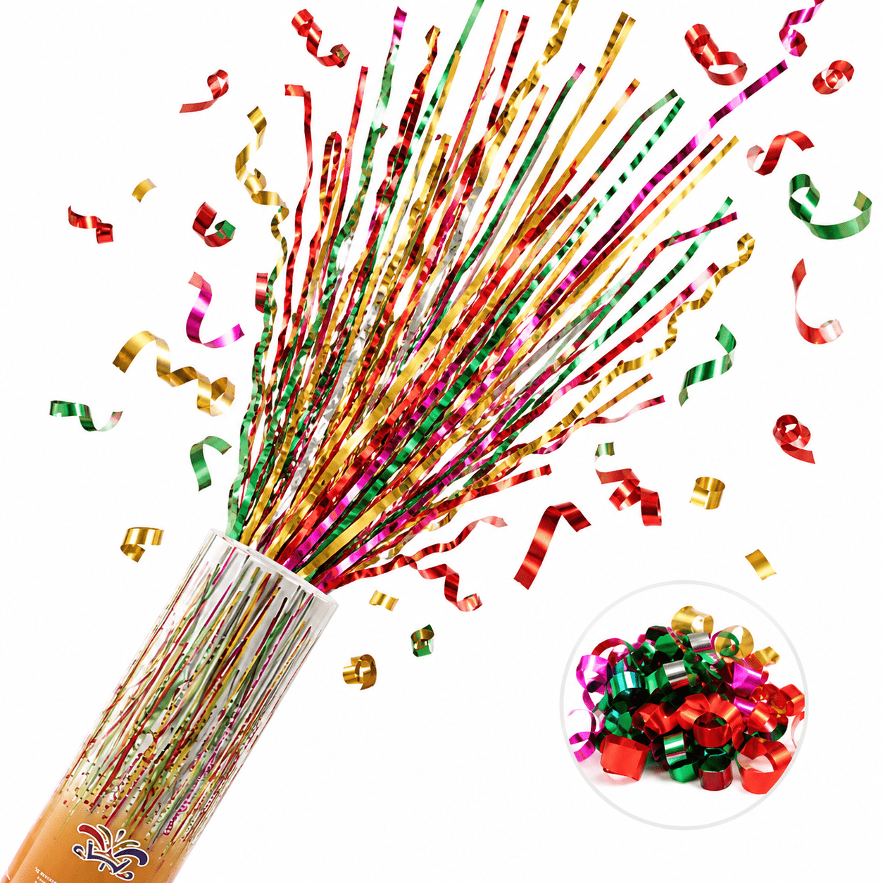 Image of 2pcs Of 30cm Colorful Aluminum Sparkler With Long Tinsel Stars, Effect, For Wedding, Birthday, Party, Graduation And New Year's Eve