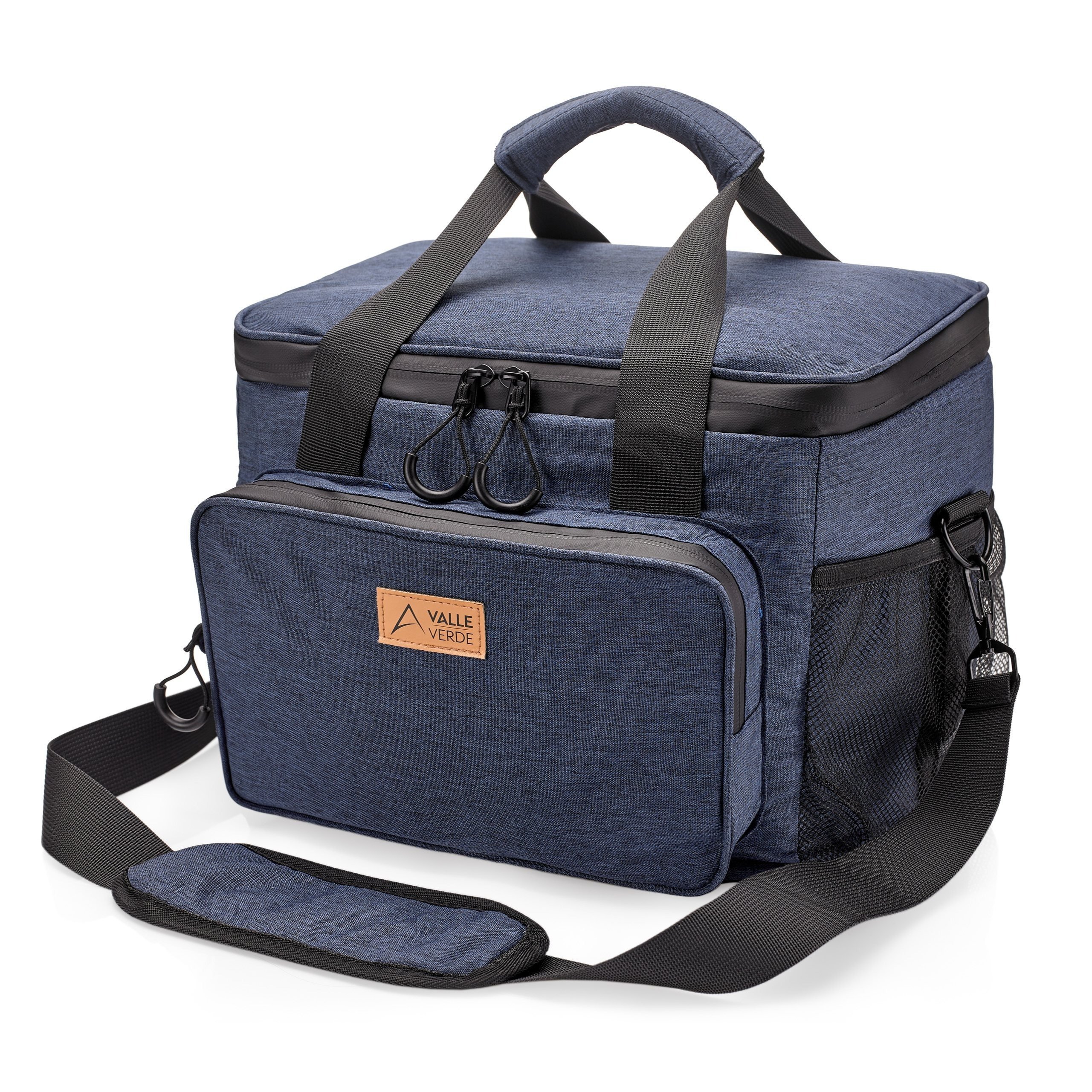 Image of 15l Blue Cooler Bag 30 Cm Thermal Bag Cooler Basket Cooler Box Picnic Bag - 4-layer Fabric, Leak-proof & Insulated, Space- & Foldable - Picnic, Trip, Outdoor