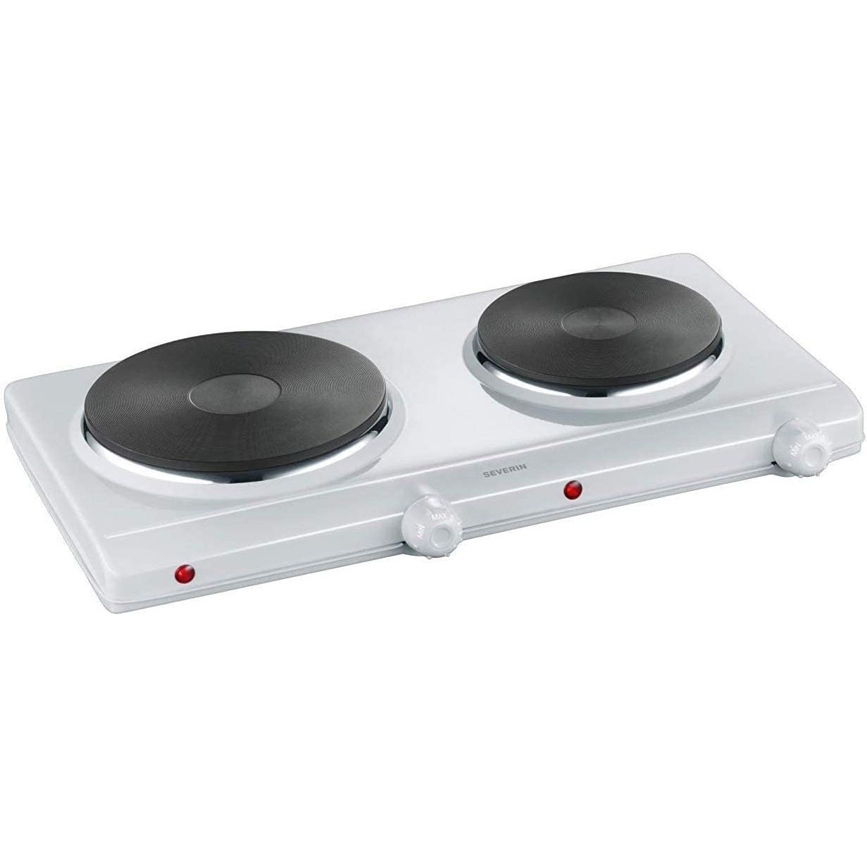 Image of Dk 1042 Double Cooktop - 2 Cooktops With 1,500 W | Temperature Control | 2 Separately Regulable Cooking Zones | Electric Cooktop For Kitchen, Camping, Office & Holiday Apartment (b-stock)