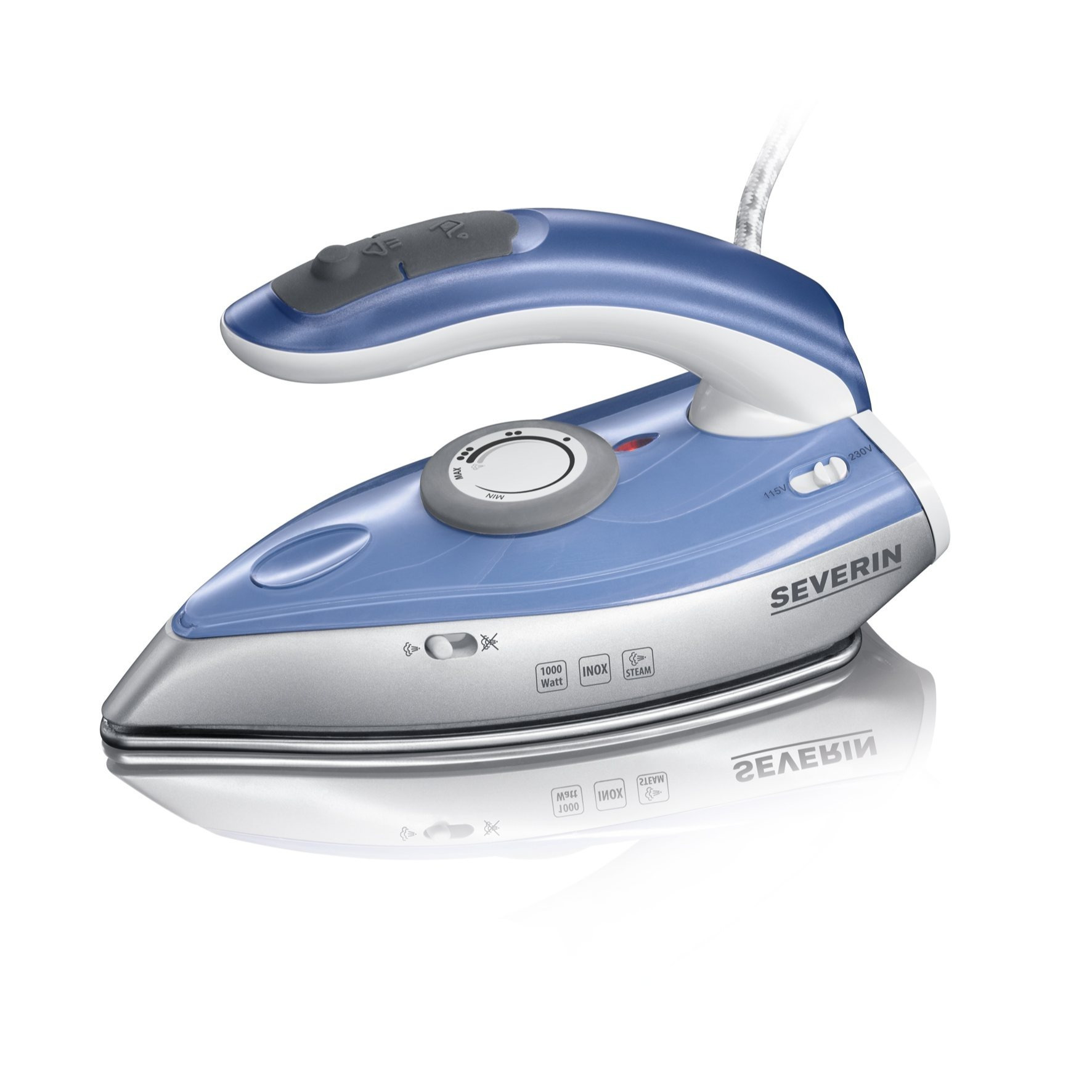 Ba 3234 Travel Steam Iron – Compact Travel Iron With 1,200 W | Steam & Dry Ironing | Dual Voltage 115/230 V | Folding Handle | Up To 40 G/min Steam | Ideal For Travel