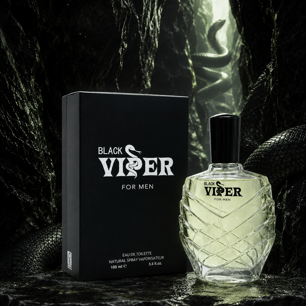 TEMU Black Viper (mens 100ml Edt) Fine (2072) (fp8207)