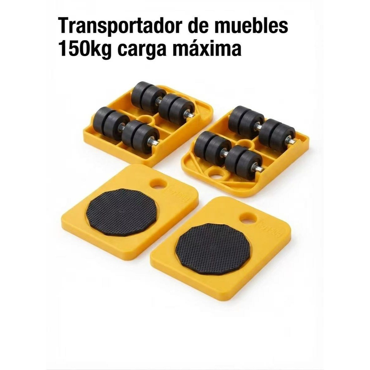 TEMU 4 Pcs de Transportador de Muebles en color con ruedas. carga 150kg.