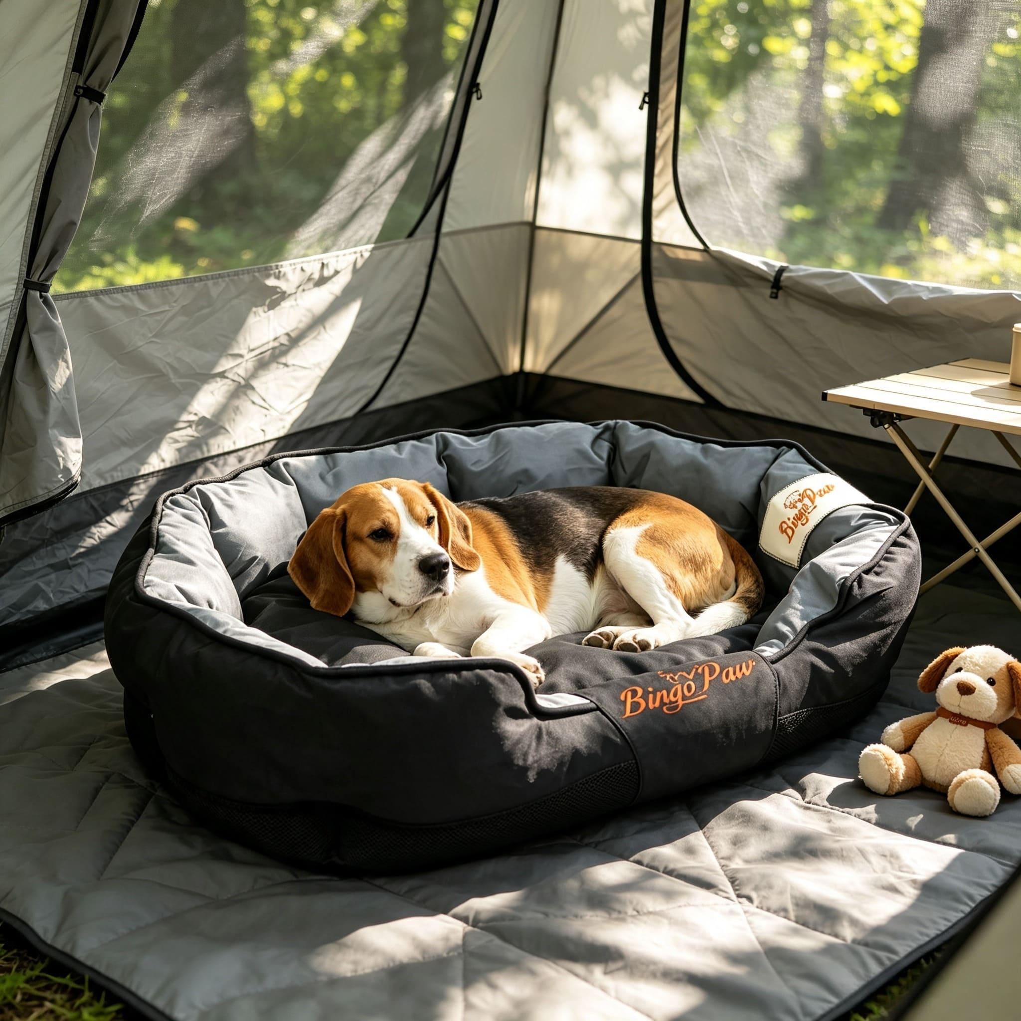 Image of 900d Oxford Dog Bed Scratch Resistant Water Repellent Removable Washable Cushion For L/xl/xxl Dogs Indoor Outdoor