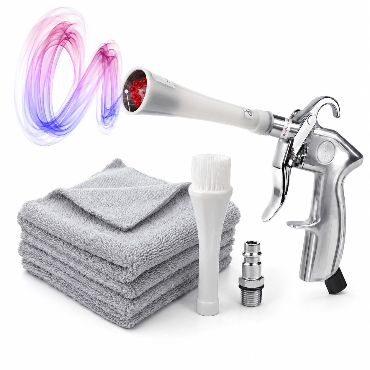 Image of Benbow Deep Cleaning Gun - Tornado Gun, Microfiber Cloths For Car, Workshop, And Household