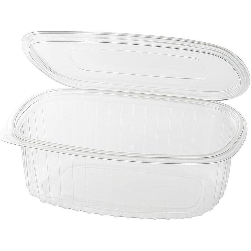 Sauce Cup With Attached Lid (125, 250, 375, 500, 750, 1000, 1250, 1500, 2000 Ml), 50 / 100 / 500pcs, Oval Folding Bowl Made Of Pet, Cup