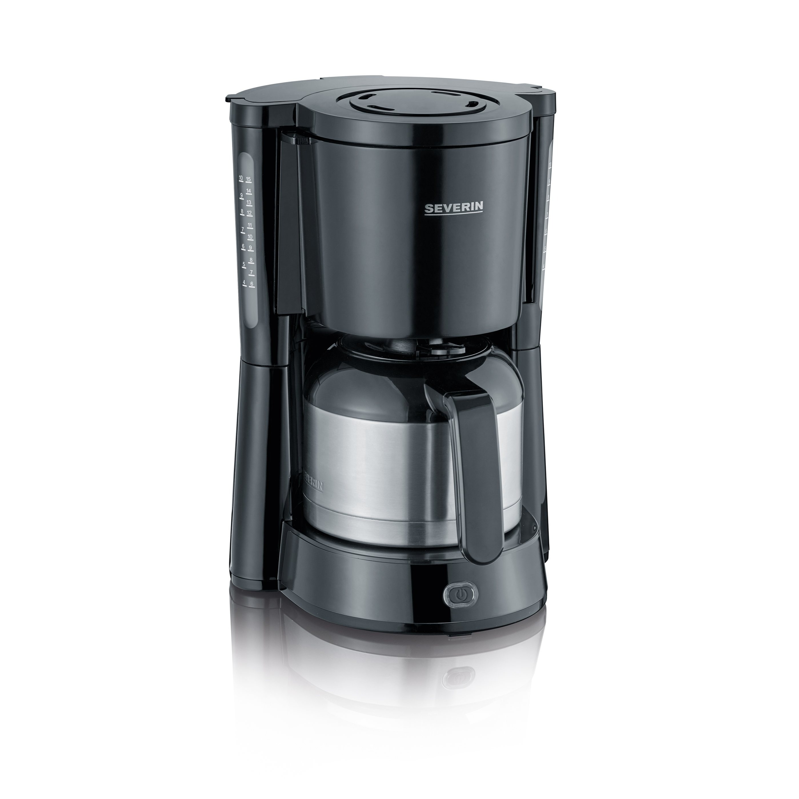 Image of Severin Ka 4835 Filter Coffee Maker With Carafe – Up To 8 Cups | 1,000 W | Stainless Steel Carafe | Drip Lid | Automatic Shut-off | Removable Filter