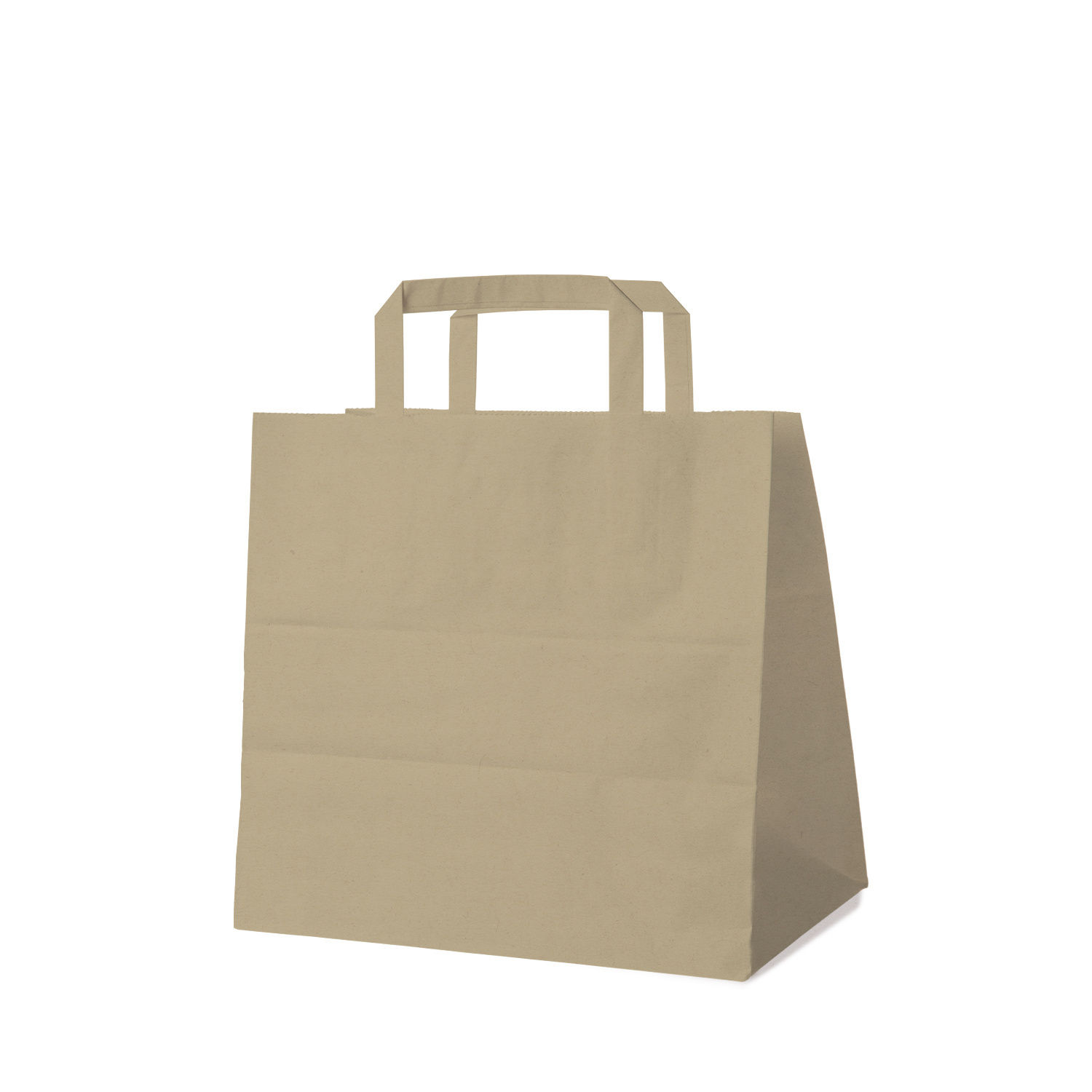TEMU 50pcs Of Brown Paper Carrier Bags With Handle – Paper Shopping Bags In 3 Sizes (18x22cm, 26x25cm, 22x28cm) – Paper Gift Bags & Bags For Retail,