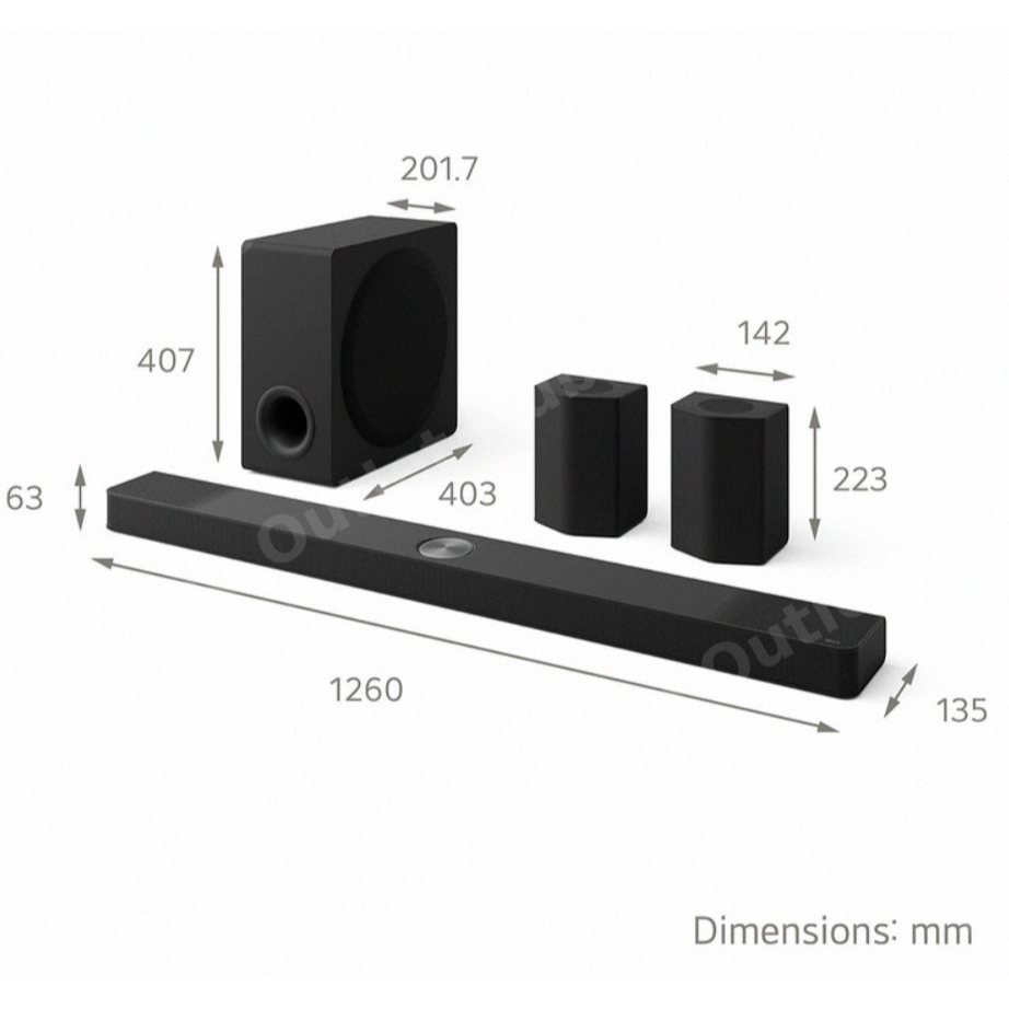 LG Bluetooth Soundbar with Wireless Subwoofer
