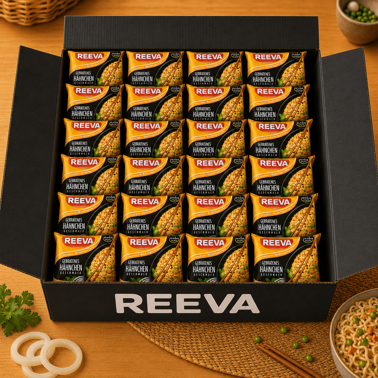 Image of Reeva Instant Noodles Fried Chicken Flavor 60 G Reeva Instant Noodles Fried Chicken Flavor 60 G Reeva Instant Noodles Fried Chicken Flavor 60 G Reeva Instant Noodles Fried Chicken Flavor 60 G