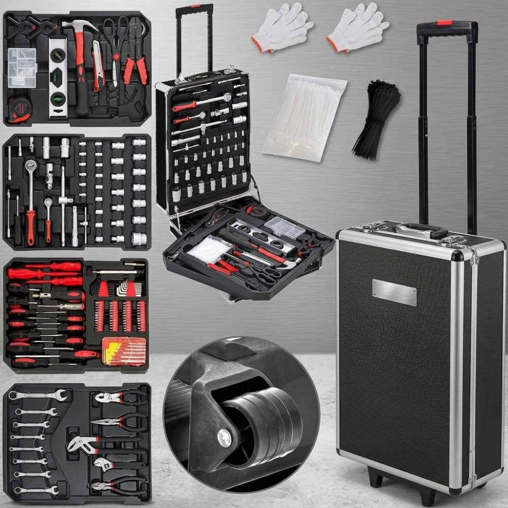 1050tlg Tool Trolley Crv Steel Tool Case Aluminum Case With Wheels Telescopic Handle Lockable High-quality Tool Set