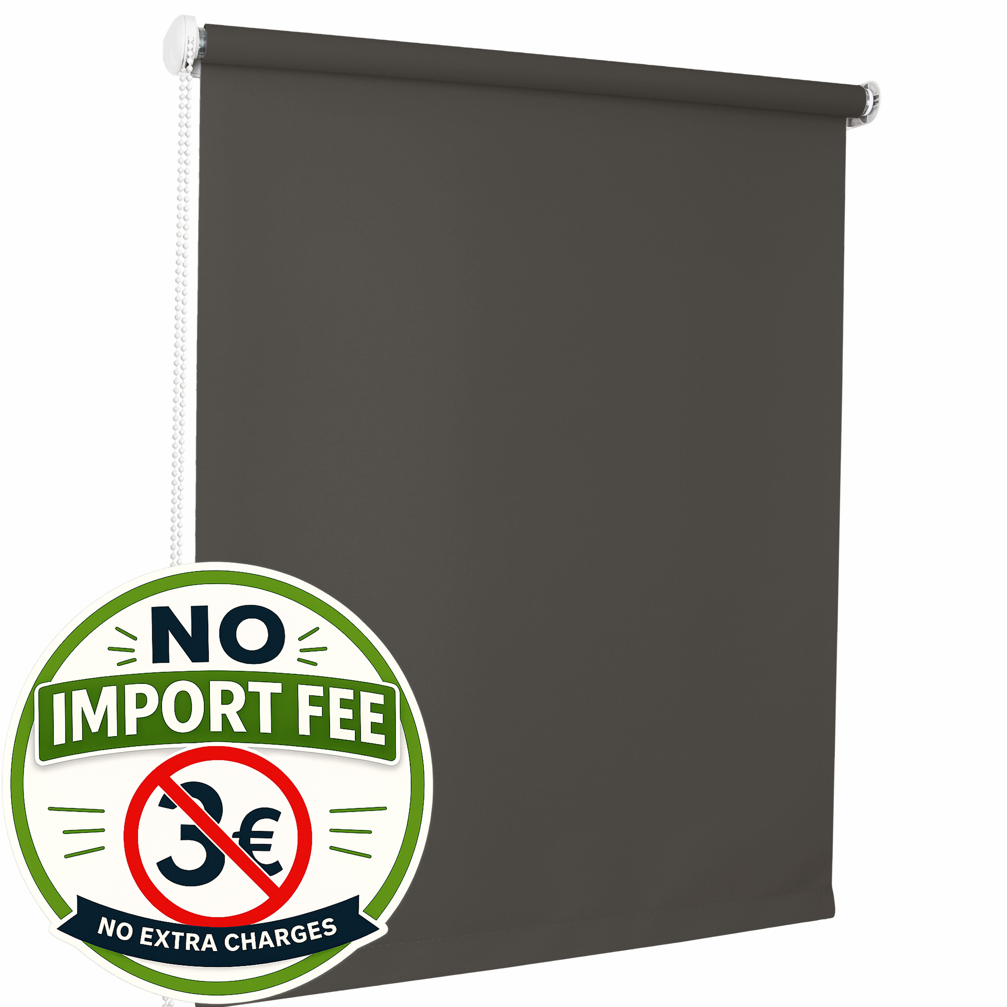 TEMU a rullo da parete �� GRIGIO SCURO �� 21 dimensioni �� MAXI A RULLO �� installazione per incasso finestra o soffitto �� elegante a rullo in tessut