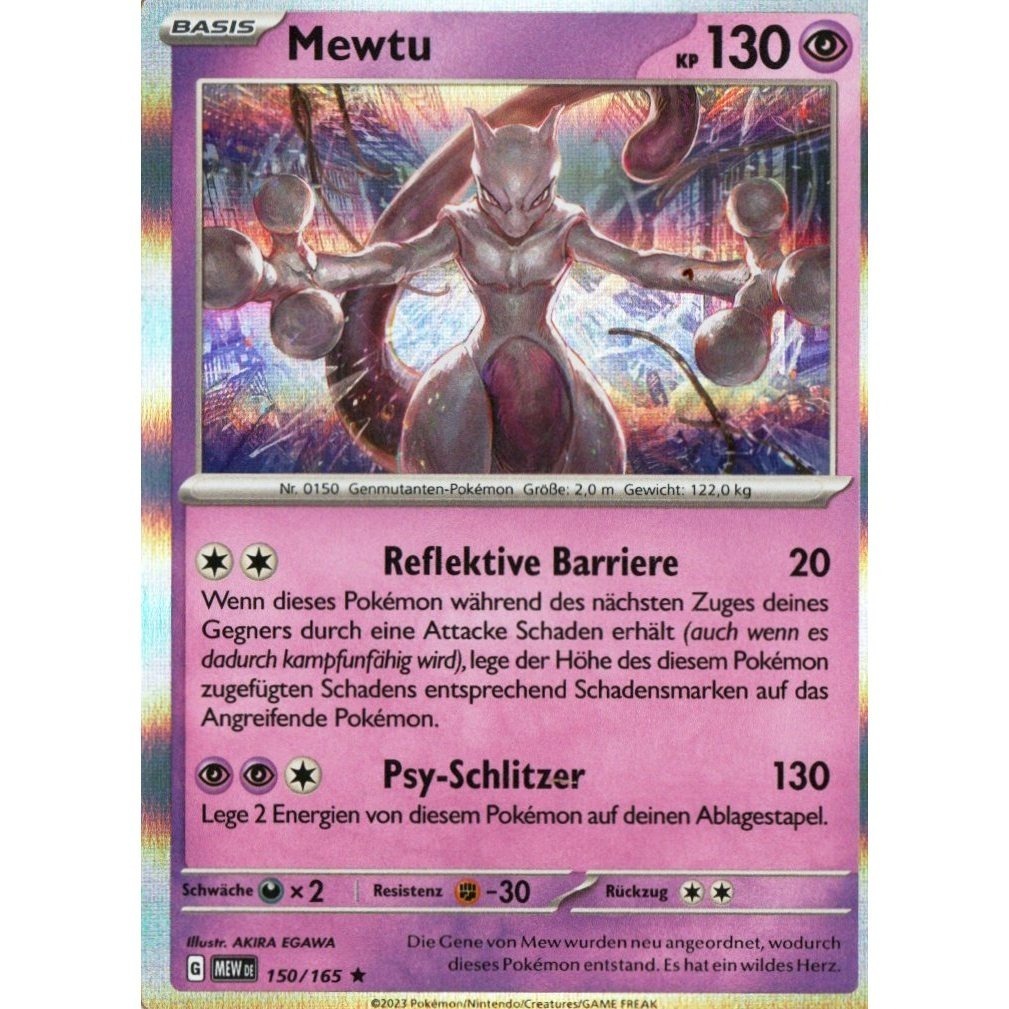 Image of - Mew 150/165 - 151 - Holographic - - German