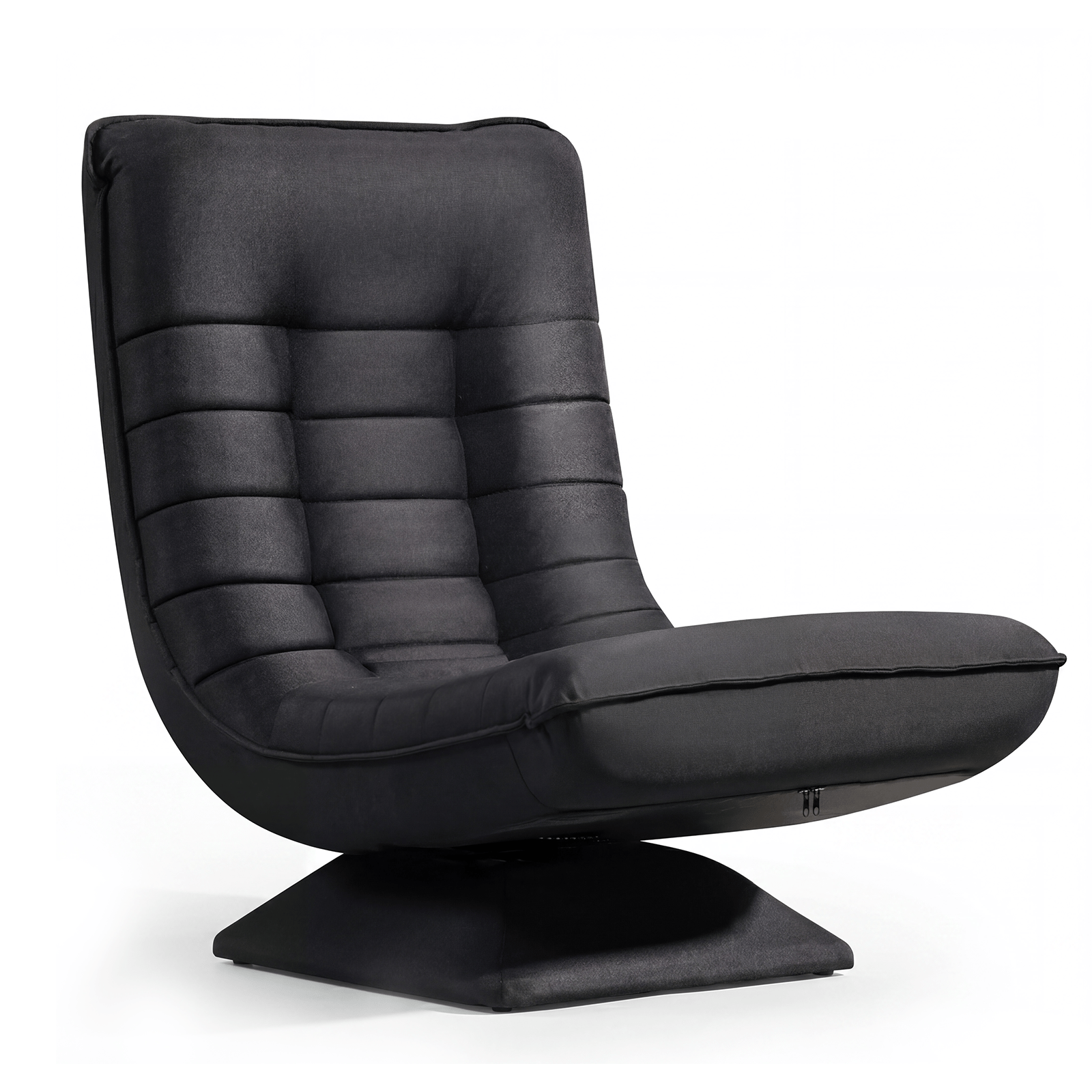Floor Chair, Foldable Gaming Sofa Chair With Adjustable Backrest, 150kg Load Capacity, Padded Lounge Seat For Reading, Tv & Bedroom, Black/grey