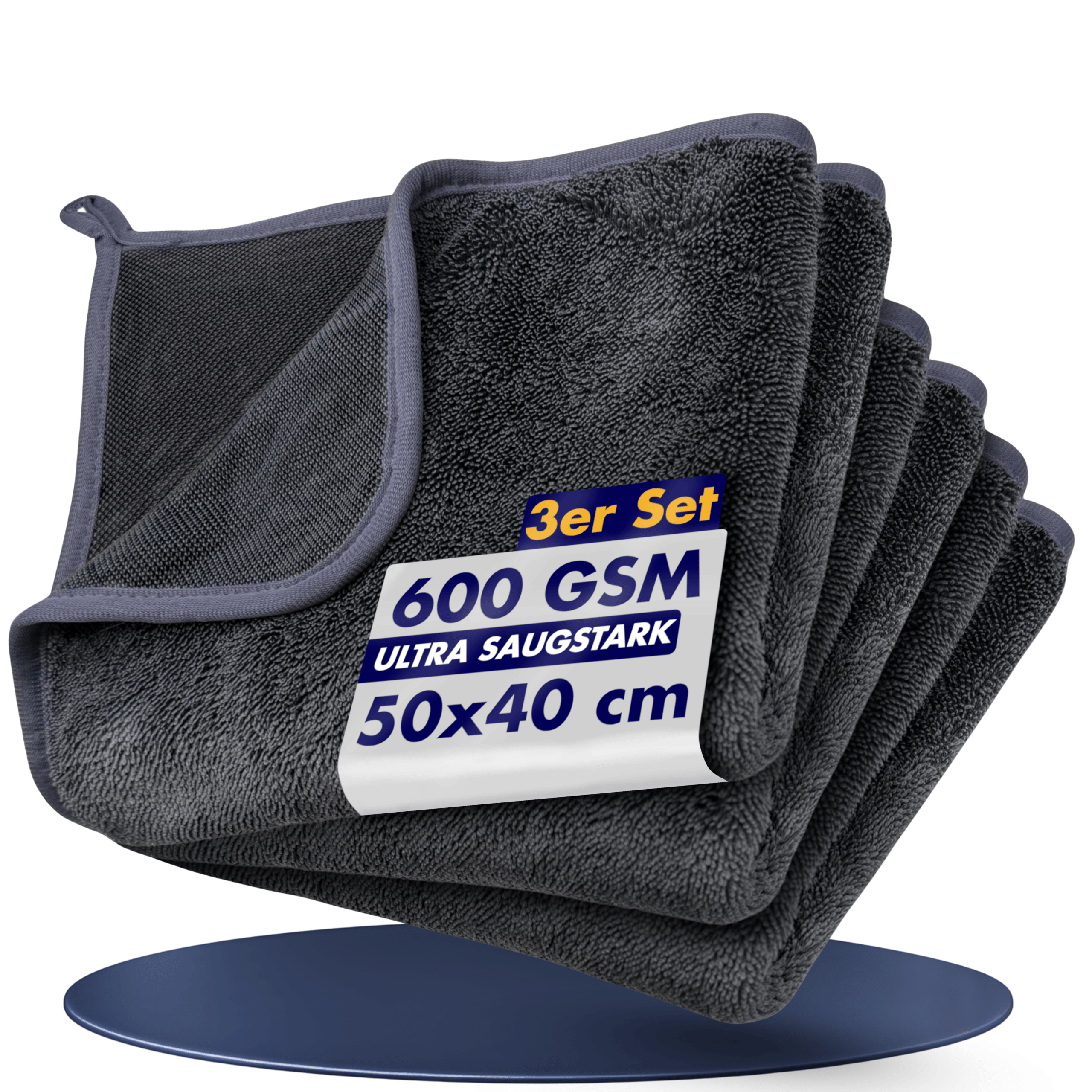 TEMU Glantex Super Absorbent Microfiber Dry Towels - Durable, Reusable Towels For Shower Enclosures, Sinks, Tiles & Cars - Ideal For Bathrooms, Cars,