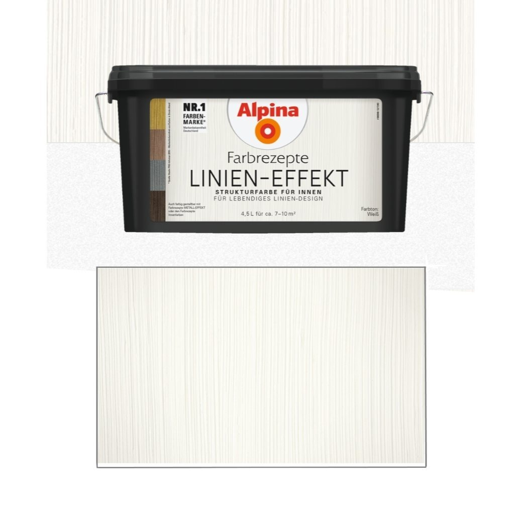 Image of Color Recipes Line Effect 4.5 Liter Textured Wall Paint, Interior White Matte
