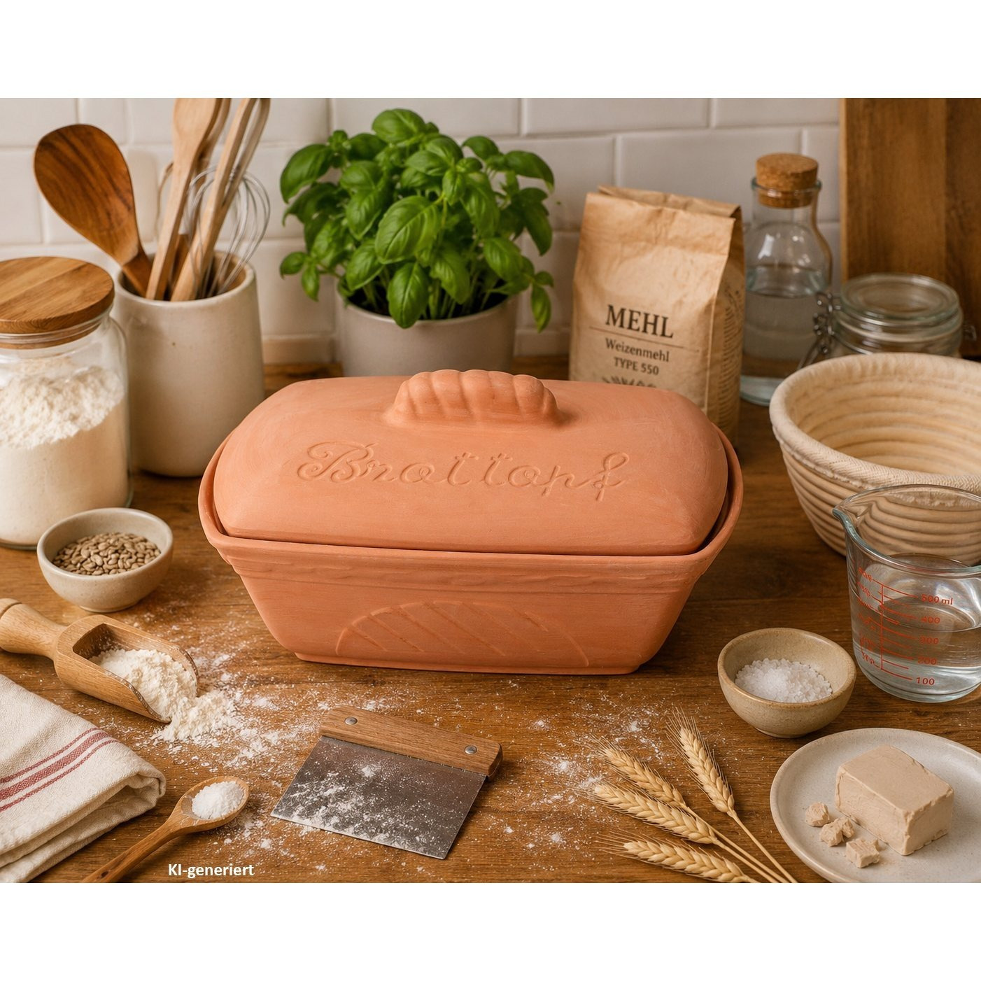 Earth Bread Pot Made Of Terracotta - 1982