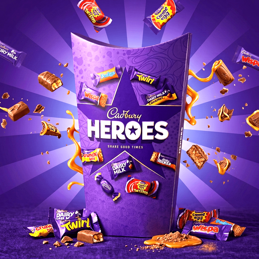 Image of Cadbury Heroes – Mini Chocolate Mix | Family Box | 550 G