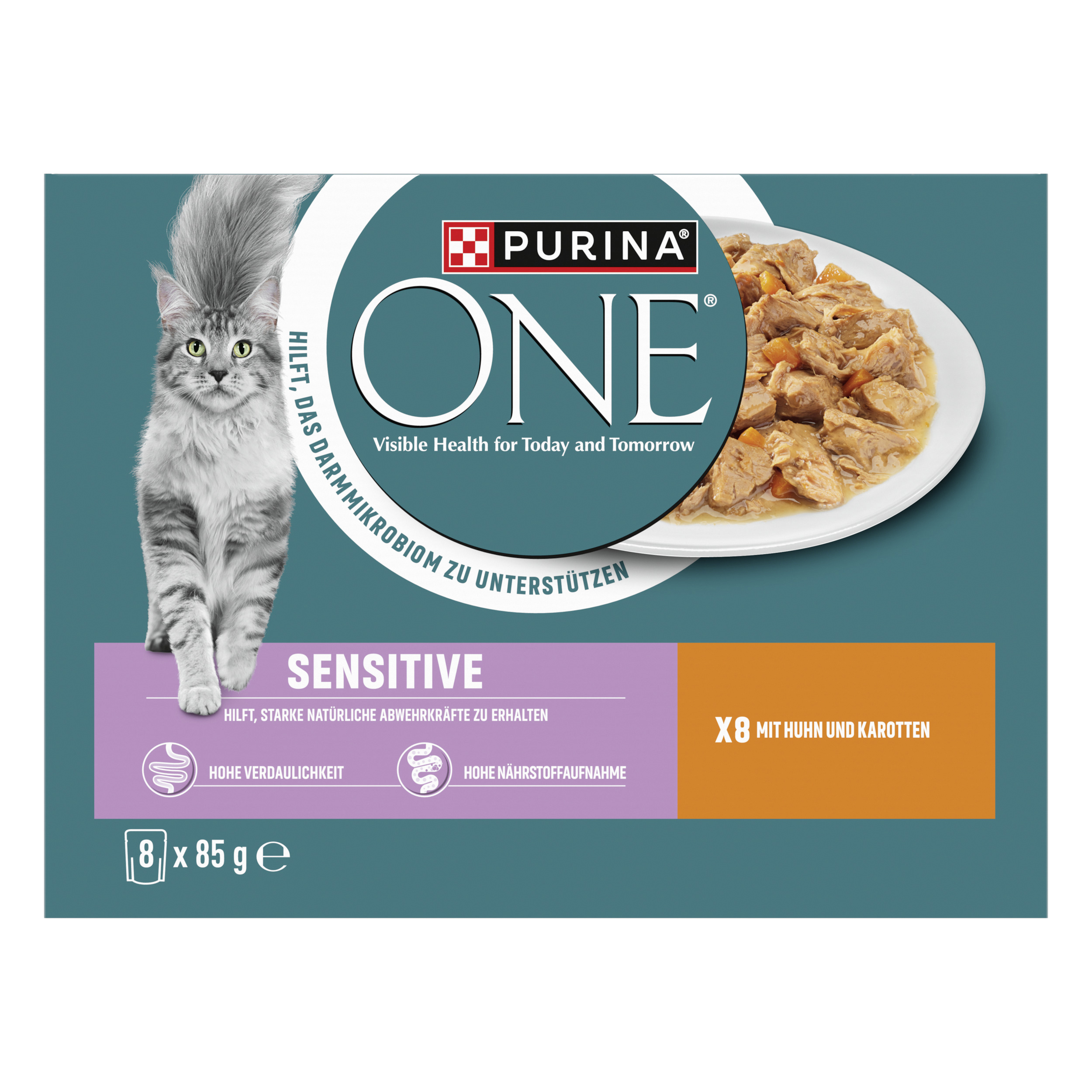 Purina 1 Sensitive Wet Cat Food With Chicken 8-pack