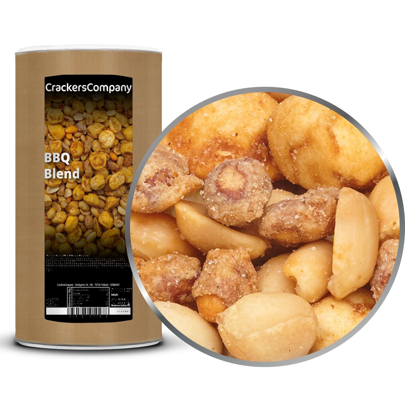 Bbq Peanut Mix – Nut Kernel Blend With Barbecue Flavor – By Crackerscompany