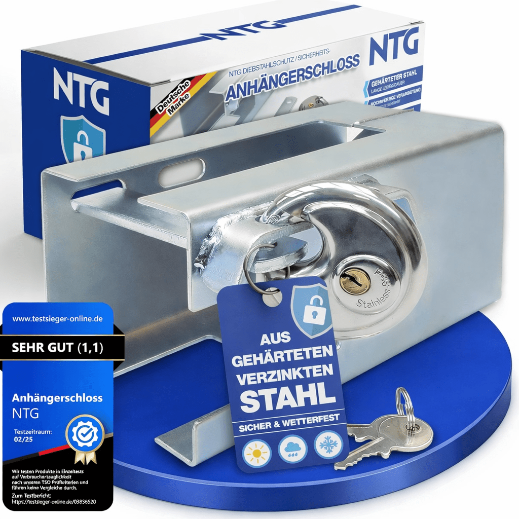 Image of Trailer Lock Anti-theft Protection For Caravans Accessories