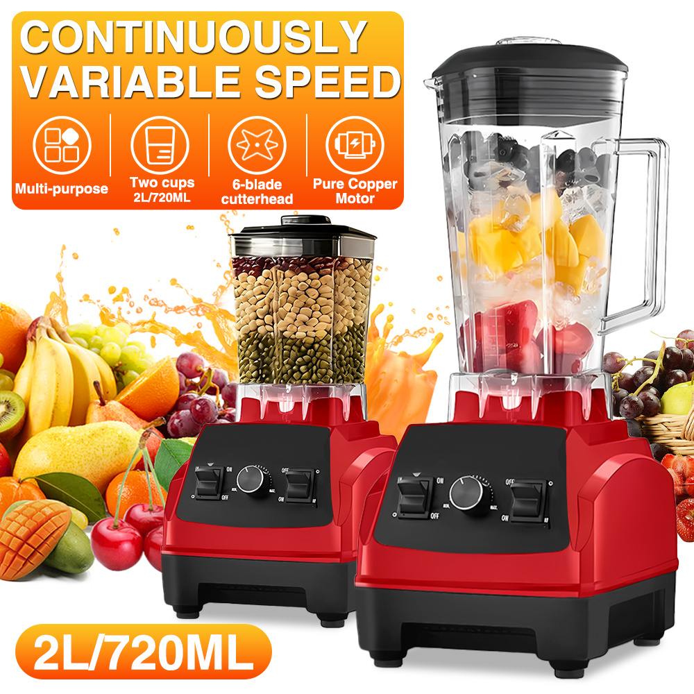 Multifunctional Blender Set with 2L and 720ML Capacity