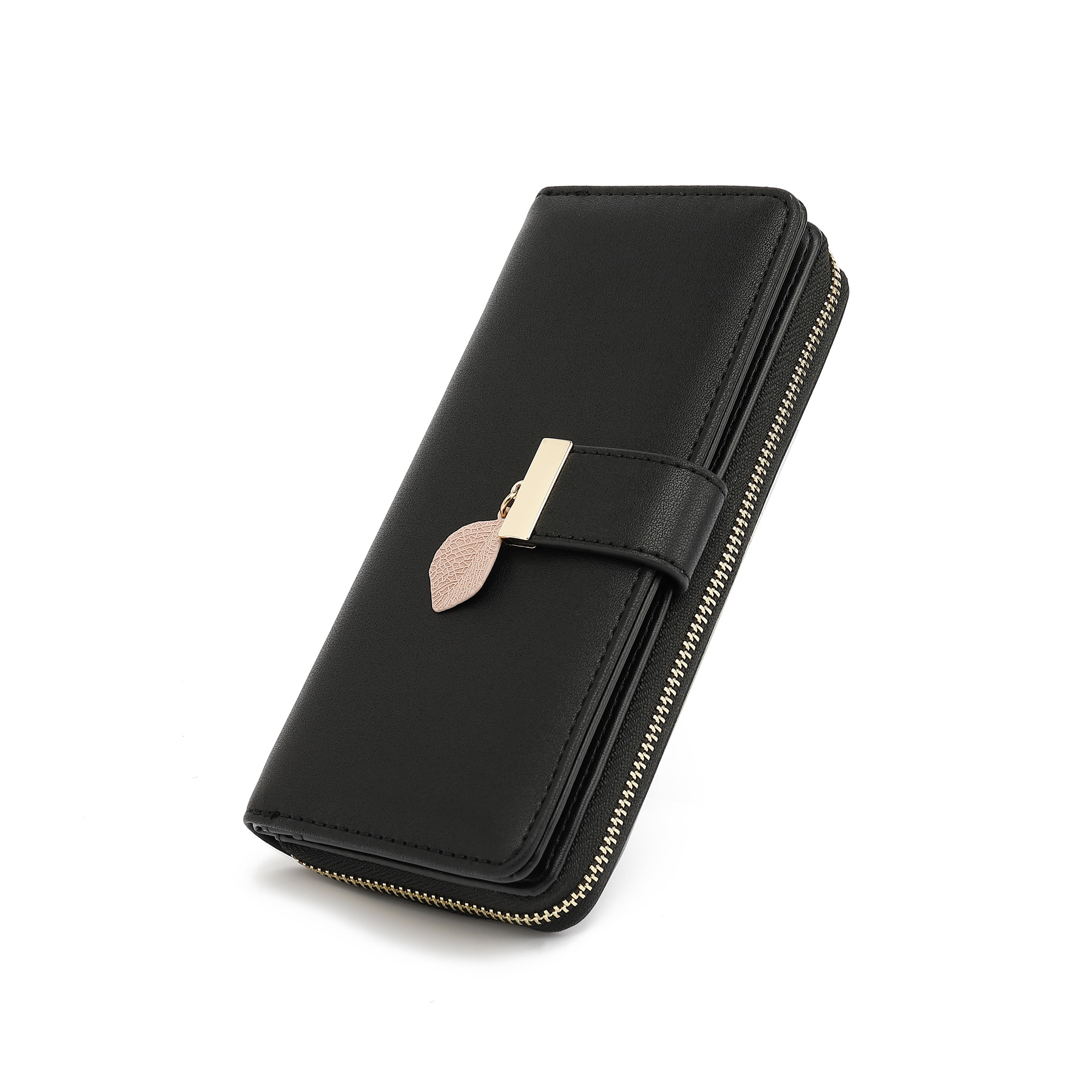 Image of Soft Damen Long Wallet, Fashionable Minimalist Wallet Made Of Smooth And Soft Vegan Leather, Purse With Large Capacity And Many Compartments
