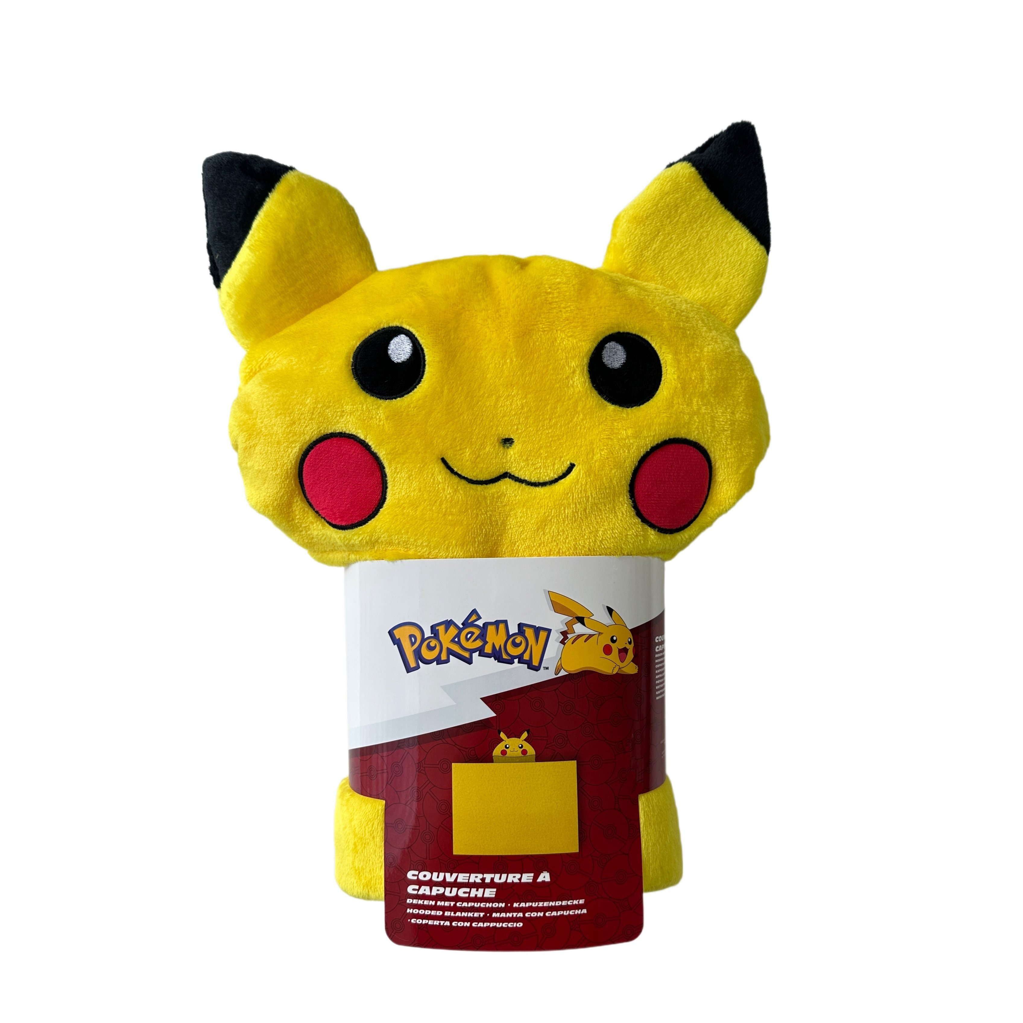 Image of Pokémon Hooded Blanket – Pikachu - 120x150cm – Soft & Comfortable - Official License, Blue