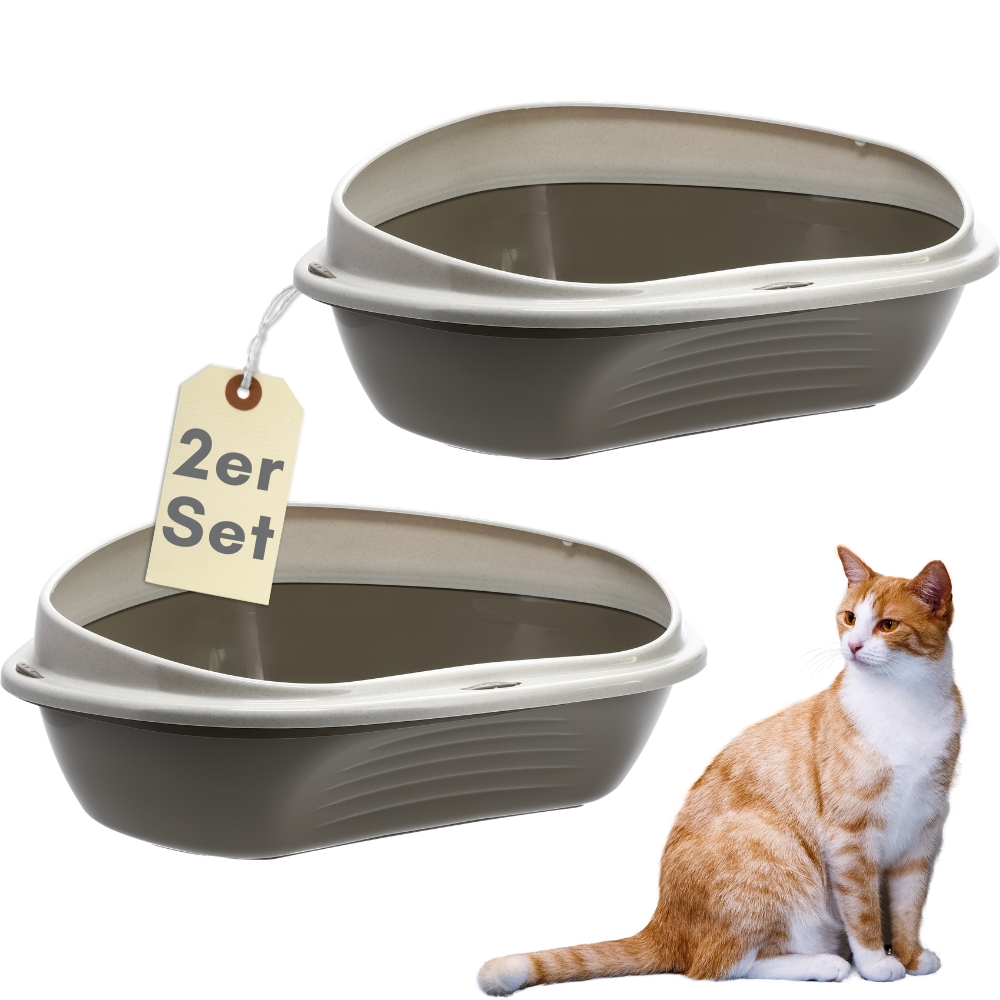 2-pack Cat Litter Boxes, Xxl Toilet