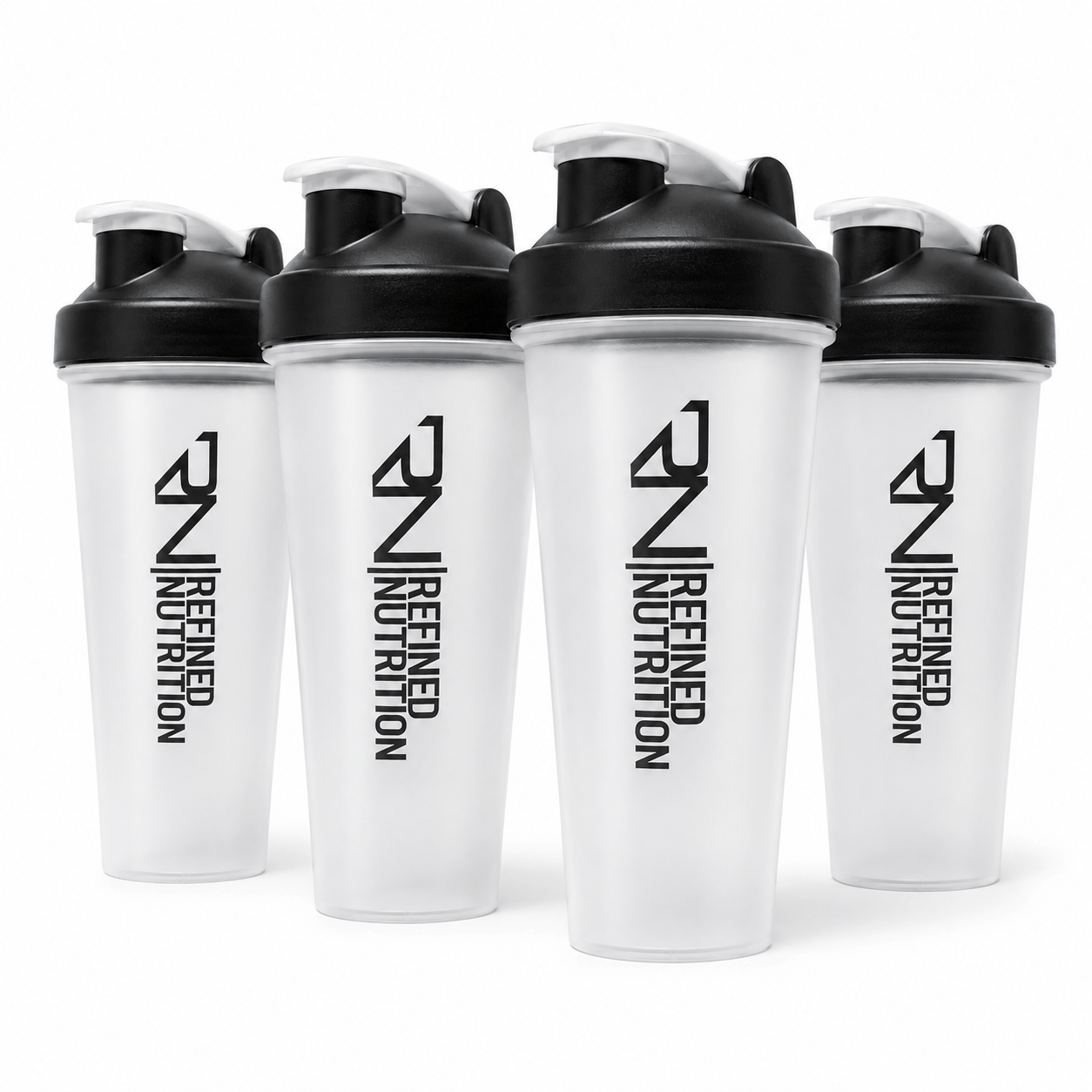 TEMU 4pcs 600ml Shaker Bottle With 4pcs Stainless Steel Balls Food Grade Pp Material Dishwasher Safe & Leak Proof Portable Protein Cup With To See