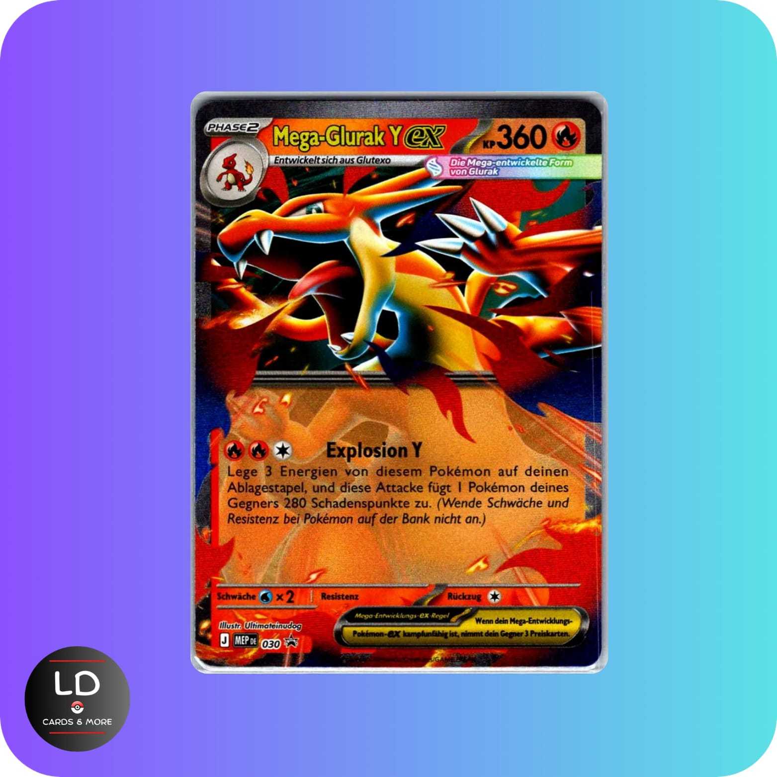 Pokémon Mega-glurak Y And Mep 030 German