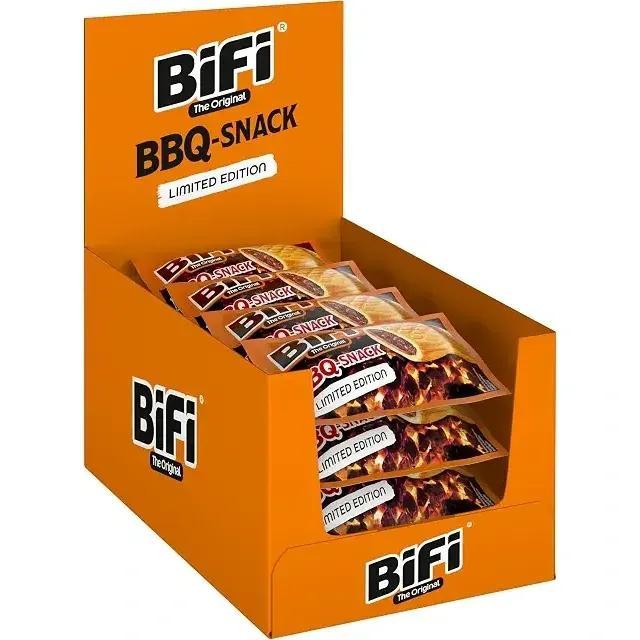 1 Box Bifi Carazza Bbq Barbecue 16x 70g Wheat Biscuits, Extra Large Limited Edition Bbq Style