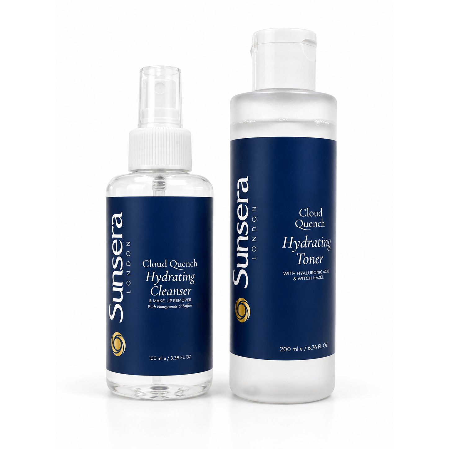 Sunsera Cloud Quench Prep & Cleanse Duo, Hydrating Cleanser 100ml + Toner 250ml