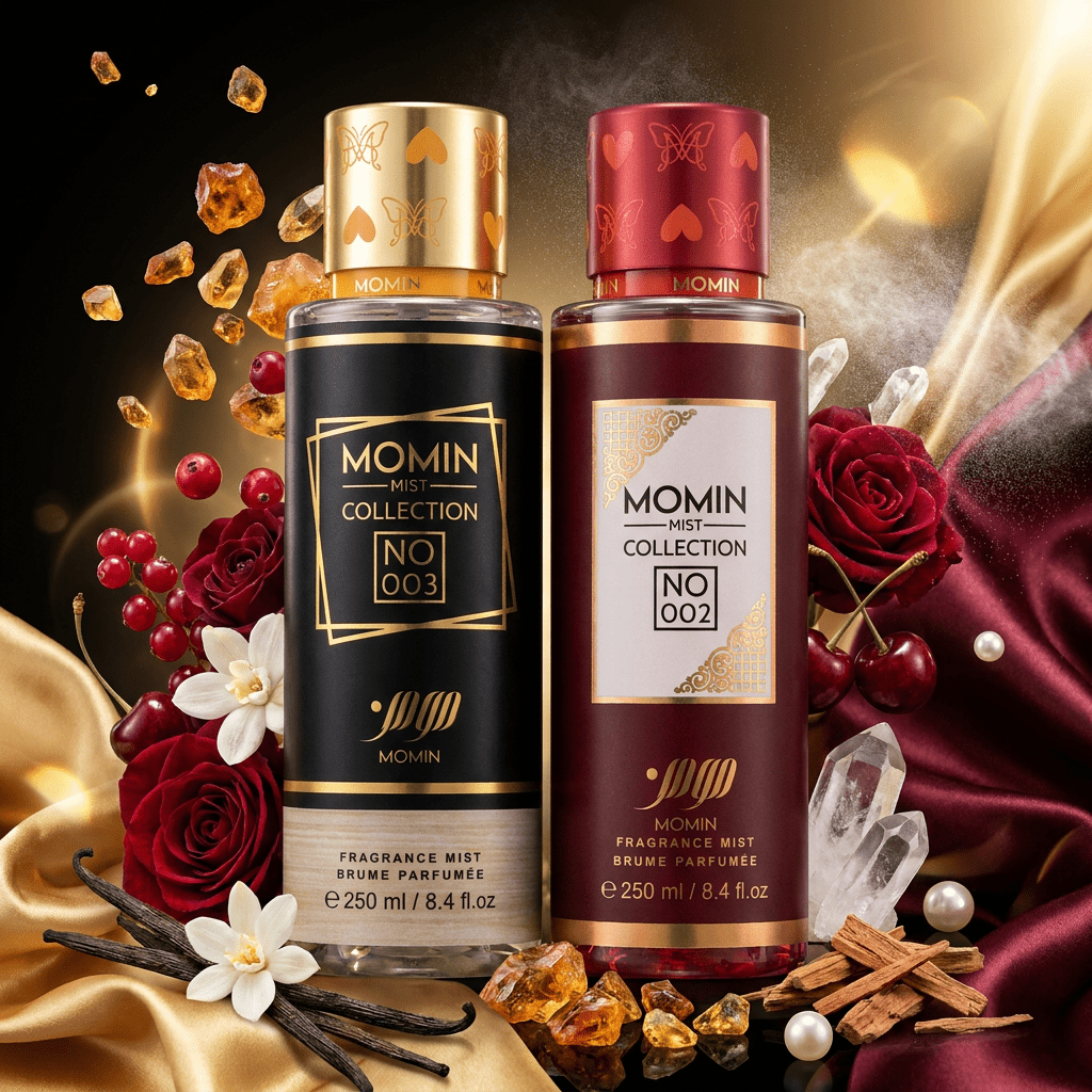 TEMU Lot de 2 Parfumées MOMIN Mist Collection NO 003 250ml 002 250ml