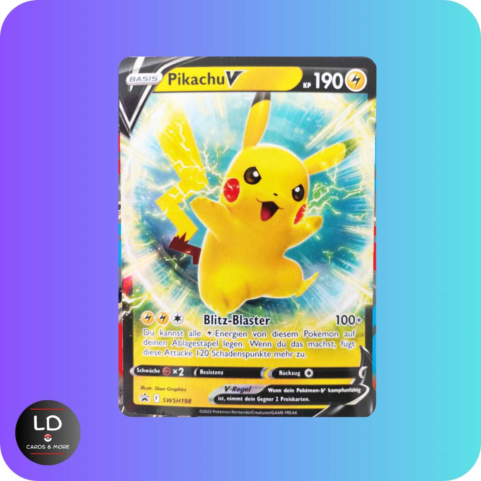 Pokémon Pikachu V Swsh198 German