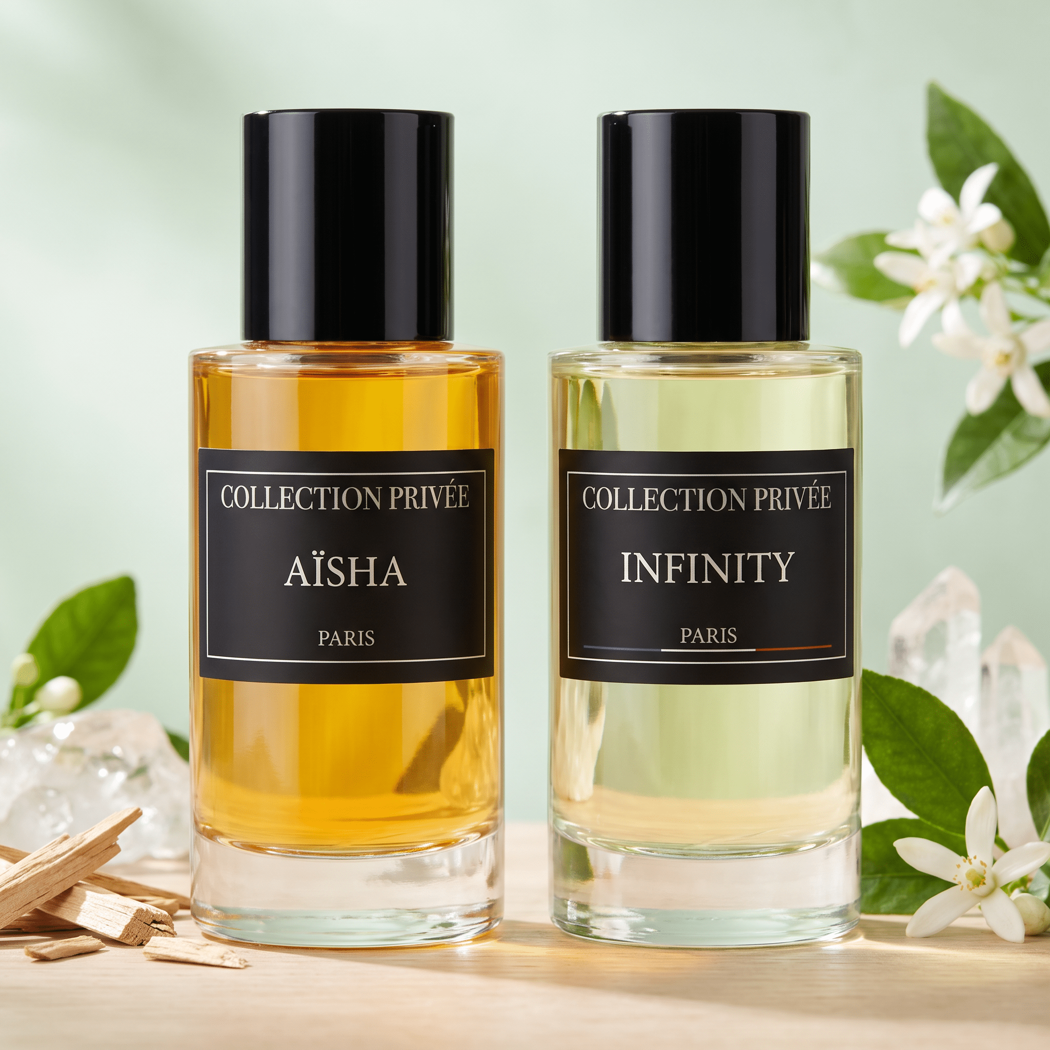 And Infinity Eau De Parfum 2-piece Set, 50ml*2, Unisex Duo: Vanilla Amber And Aquatic