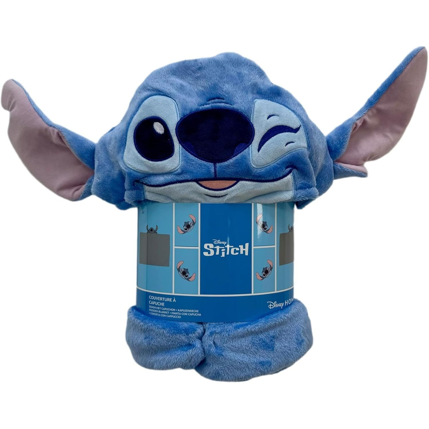 – Stitch Hooded Blanket – 120x150cm – Soft & Comfortable Official Licensed Product