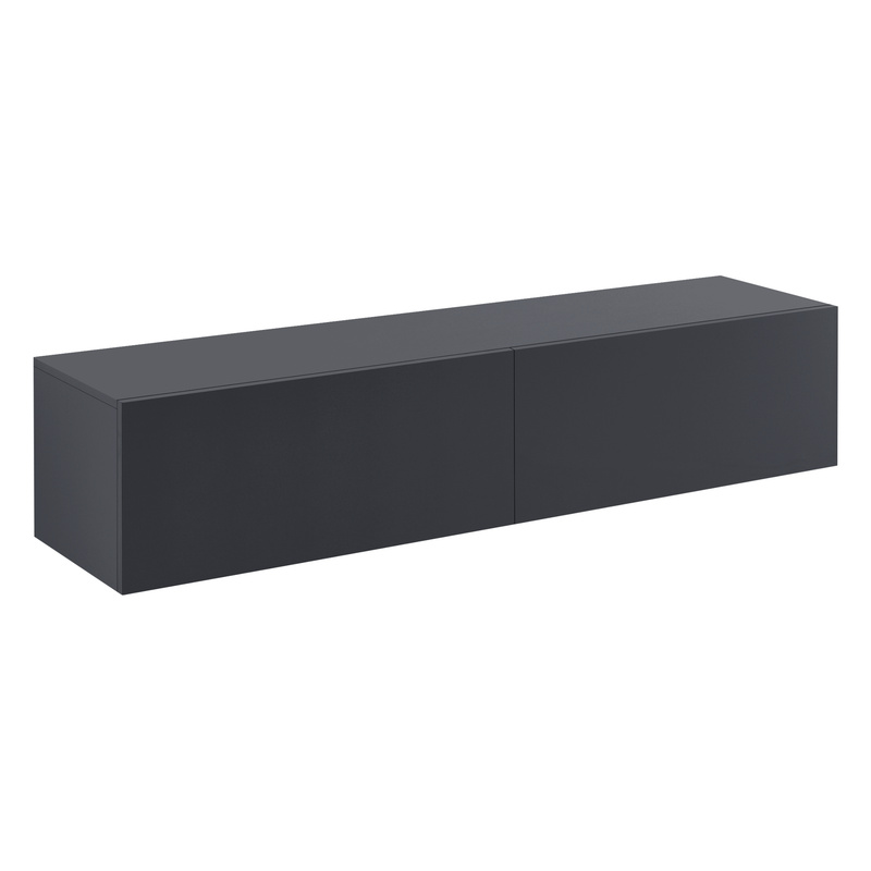 TEMU Evaton Hanging Board In Colors, Wall Cabinet 140x33x30cm, Living Wall With 2 Storage Compartments, Tv Lowboard, Hanging Console, Wall-mounted