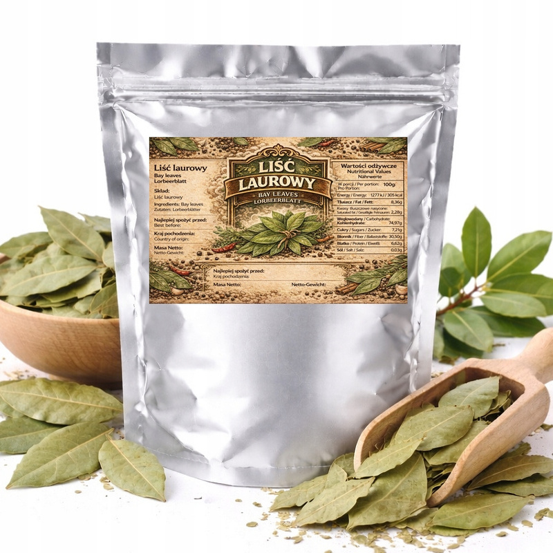 Image of Bay Leaf - For Meat, Fish, Soups, And Sauces, A Kitchen Classic, 500g