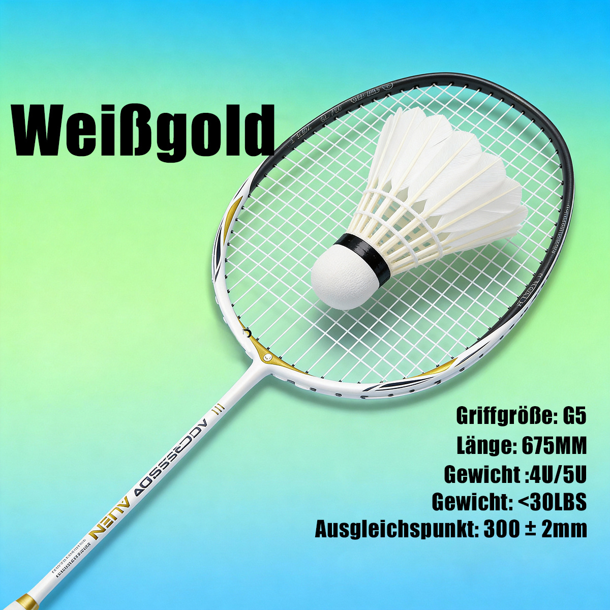 Fiber Spring Racket, Genuine Ultra Lightweight 4u/5u And Racket