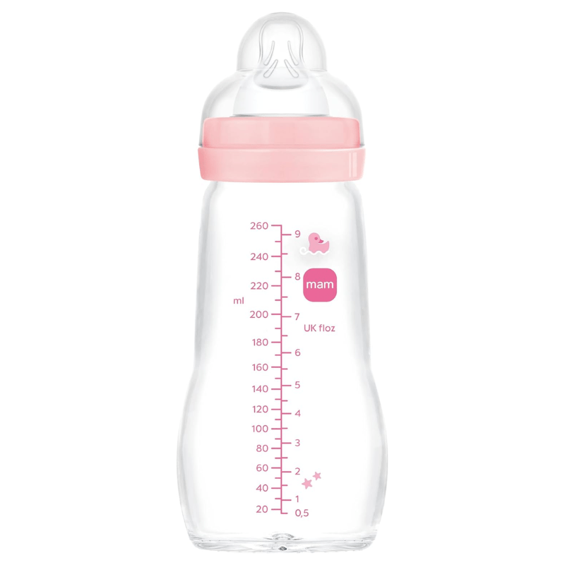 TEMU Mam Glass Baby Bottle 260 Ml – For Months
